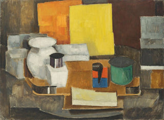 Luontokuvan still life neliön keltaisella - Roger de La Fresnaye — näkymä teoksesta