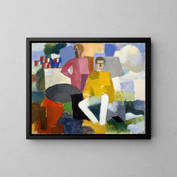 Le Quatorze Juillet - Roger de La Fresnaye — kehystetty taideteos seinällä