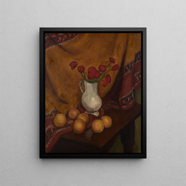 Vase de coquelicots - Roger de La Fresnaye — kehystetty taideteos seinällä