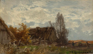 Roman Kazimierz Kochanowski - Countryside landscape with a farmyard.webp