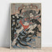 Maalauksen jäljennös Rori Hakuchō Chōjun (de la série Les 108 héros du roman Shui Hu Zhuan) - Utagawa Kuniyoshi