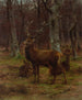 Cerf et biches dans la forêt d'automne - Rosa Bonheur — näkymä teoksesta