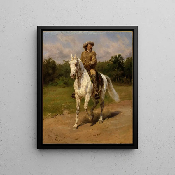 Colonel William F. Cody Buffalo Bill - Rosa Bonheur — kehystetty taideteos seinällä