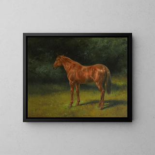 L syksyn punainen - Rosa Bonheur — kehystetty taideteos seinällä
