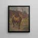 Les monarques de la forêt - Rosa Bonheur — kehystetty taideteos seinällä