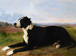 Rosa Bonheur - Portrait Of A MastiffLabrador In A Landscape.webp