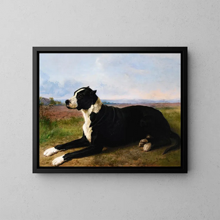 Rosa Bonheur - Portrait Of A MastiffLabrador In A Landscape.webp