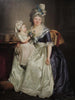 Portrait d'une femme tenant sa fille sur les genoux huile sur toile - Rose-Adélaïde Ducreux — näkymä teoksesta