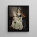 Portrait d'une femme tenant sa fille sur les genoux huile sur toile - Rose-Adélaïde Ducreux — kehystetty taideteos seinällä
