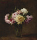 Maalauksen jäljennös Ruusut maljakossa - Henri Fantin-Latour