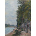 Maalauksen jäljennös Rata kulkee Seine-joen varrella Saint-Mammèsissä - Alfred Sisley