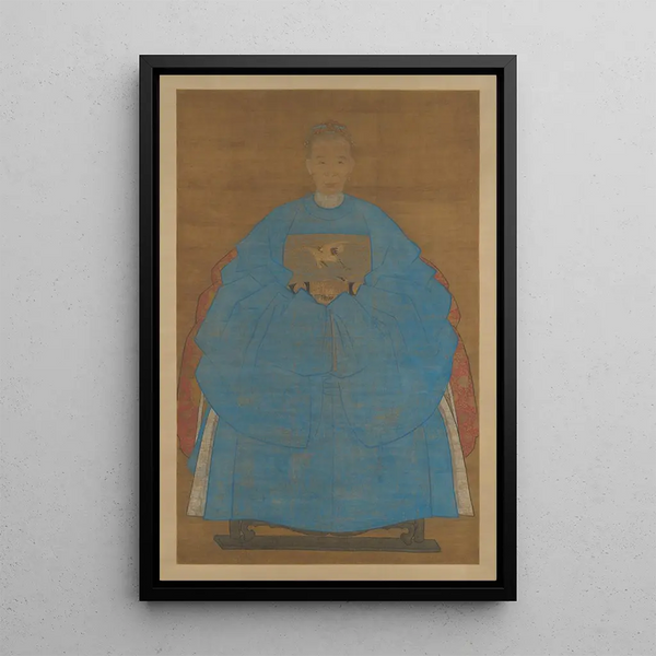 Portrait de l'épouse de Yizhai - Ruan Zude — kehystetty taideteos seinällä