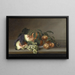 Luonnonkuva still life vesimelonin kanssa - Rubens Peale — kehystetty taideteos seinällä