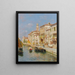 Canal à Venise - Rubens Santoro — kehystetty taideteos seinällä
