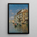 Gondoles sur le Grand Canal de Venise - Rubens Santoro — kehystetty taideteos seinällä