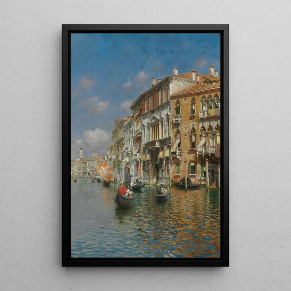 Rubens Santoro - Gondolas On The Grand Canal Venice.webp