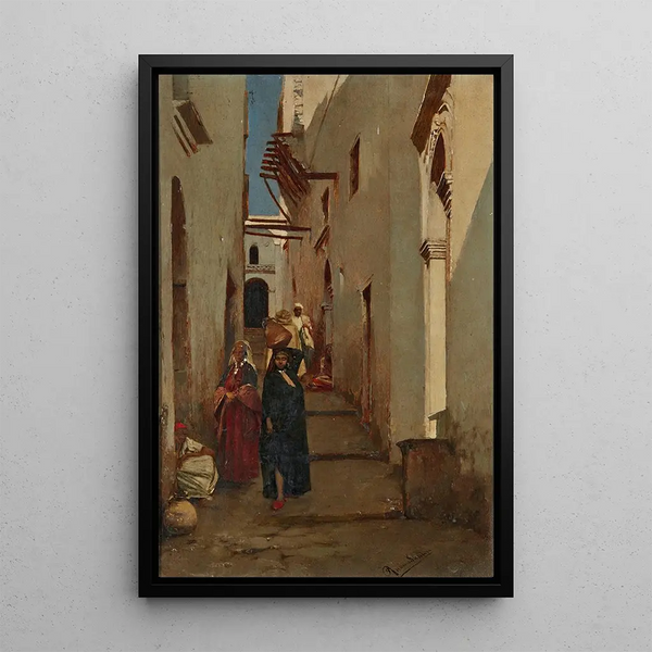Les Rues Latérales - Rubens Santoro — kehystetty taideteos seinällä