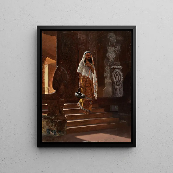 Un derviche - Rudolf Ernst — kehystetty taideteos seinällä
