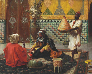 Keskustelu iltapäivällä - Rudolf Ernst — näkymä teoksesta