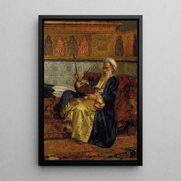 Arabialainen oppinut - Rudolf Ernst — kehystetty taideteos seinällä