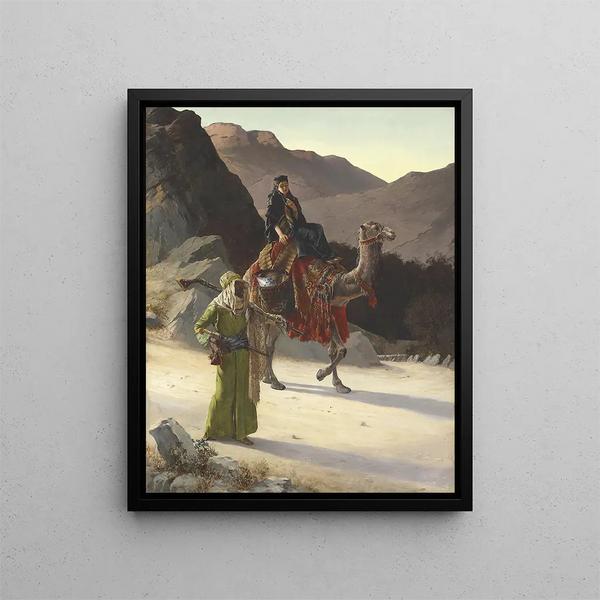 L'escorte - Rudolf Ernst — kehystetty taideteos seinällä