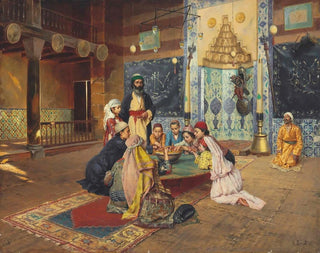 La Charité chez les derviches de Scutari - Rudolf Ernst — näkymä teoksesta