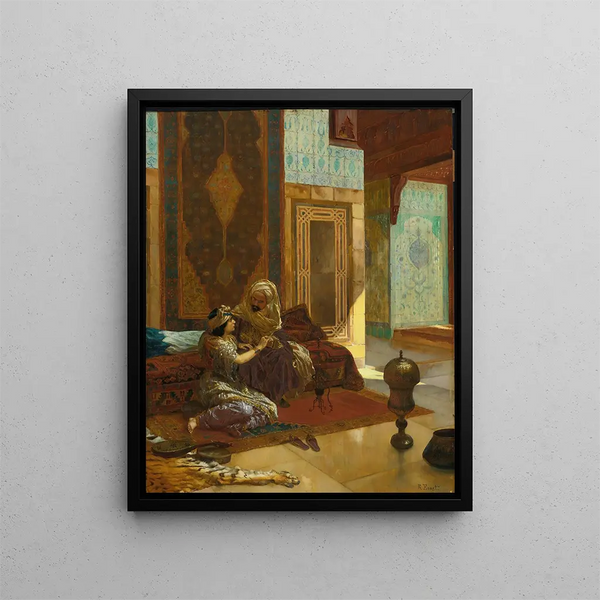 Le favori - Rudolf Ernst — kehystetty taideteos seinällä
