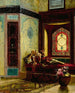 Dame orientale langoureuse avec une rose - Rudolf Ernst — näkymä teoksesta