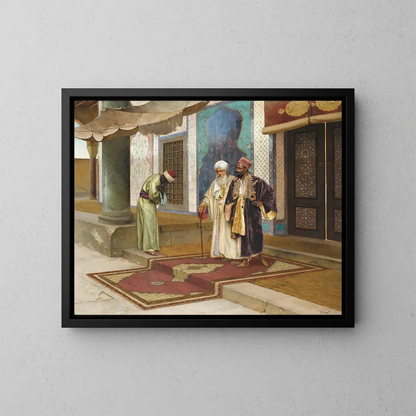 Moskeijan uloskäynnistä - Rudolf Ernst — kehystetty taideteos seinällä