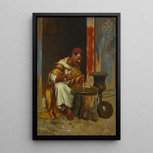 Messinkityöläinen - Rudolf Ernst — kehystetty taideteos seinällä