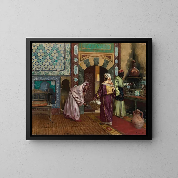 Le Hammam - Rudolf Ernst — kehystetty taideteos seinällä