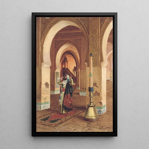 Rukous - Rudolf Ernst — kehystetty taideteos seinällä
