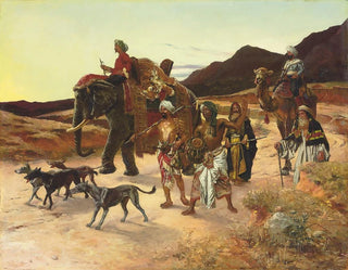 La Chasse au tigre - Rudolf Ernst — näkymä teoksesta