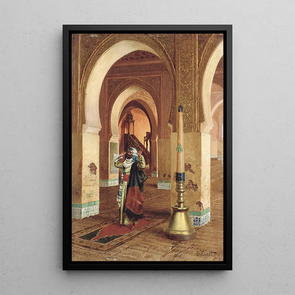 Rukous - Rudolf Ernst — kehystetty taideteos seinällä