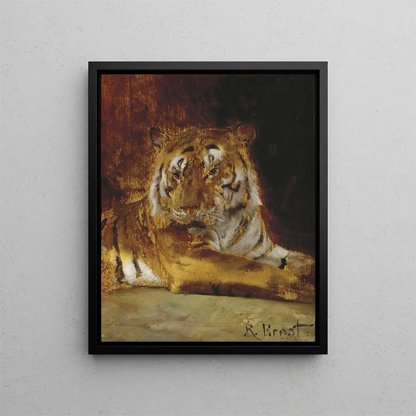 Tigre - Rudolf Ernst — kehystetty taideteos seinällä