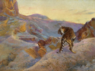 Tiikeri vuoristossa - Rudolf Ernst — näkymä teoksesta