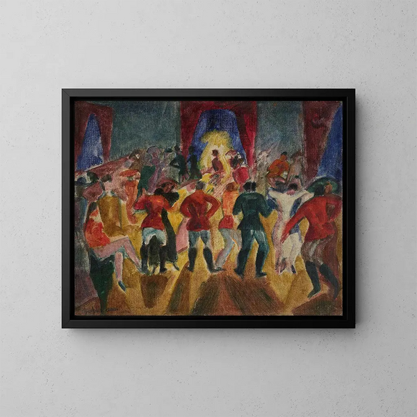 Bal des hussards - Rudolf Grossmann — kehystetty taideteos seinällä