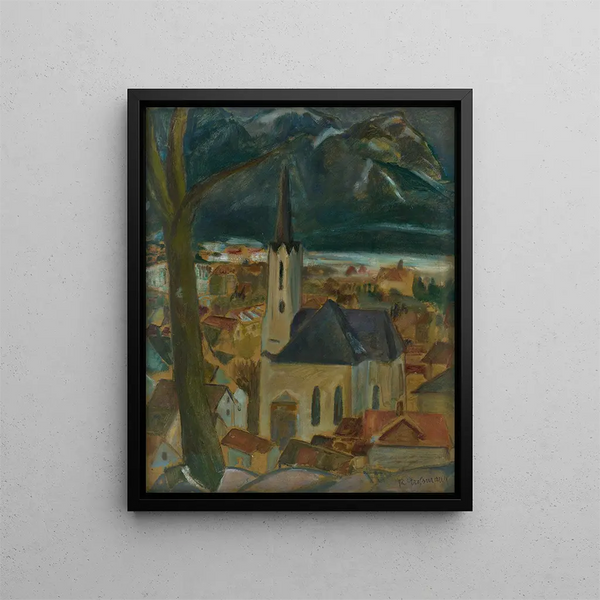 Partenkirchen - Rudolf Grossmann — kehystetty taideteos seinällä