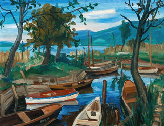 Constance-järven maisemasta - Rudolf Wacker — näkymä teoksesta