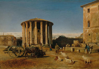 Rudolf von Alt - Der Vestatempel in Rom.webp