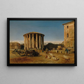 Rudolf von Alt - Der Vestatempel in Rom.webp