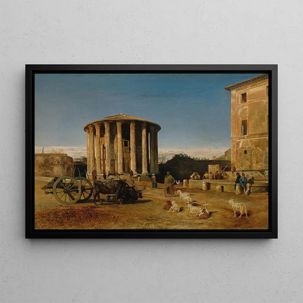 Rudolf von Alt - Der Vestatempel in Rom.webp