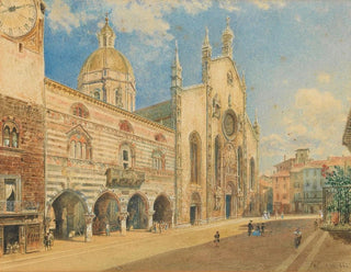 Cathédrale de Côme - Rudolf von Alt — näkymä teoksesta