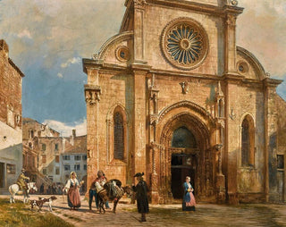Rudolf von Alt - The Cathedral Of St James In Sebenico.webp
