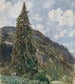 Le vieux épicéa de Bad Gastein - Rudolf von Alt — näkymä teoksesta