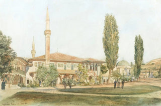 Rudolf von Alt - View of the Khans Palace at Bakhchisarai Crimea.webp