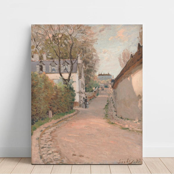 Maalauksen jäljennös Rue à Ville-d'Avray - Alfred Sisley