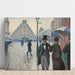 Maalauksen jäljennös Rue de Paris, säässä sataa - Gustave Caillebotte