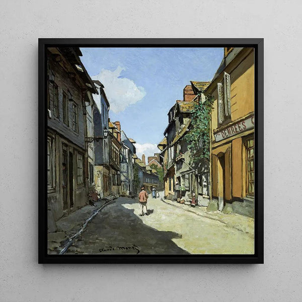 Maalauksen jäljennös Rue de la Bavole, Honfleur - Claude Monet