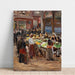 Maalauksen jäljennös Rue juive à Amsterdam - Max Liebermann